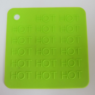 HOT模様のシリコン耐熱マット